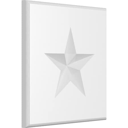 Standard Sedgwick Star Rosette With Rounded Edge, 8W X 8H X 1/2P